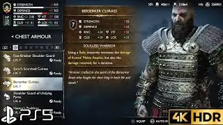How to Get Berserker Cuirass GOD OF WAR RAGNAROK Berserker Chest Armor |GOW Ragnarok Berserker Armor