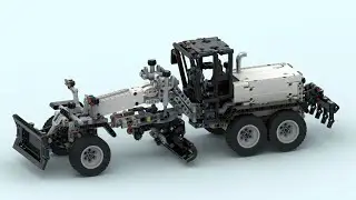 Mechanical Grader - LEGO Technic MOC