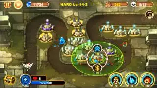 Castle TD 14-2 HARD, 3 STARS!!!! Walkthrough