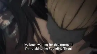 Levi saves Eren from the jaw titan