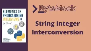 String Integer Interconversion | Elements of Programming Interviews