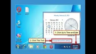 how to set date and time in windows 7