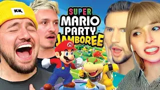 4-PLAYER MARIO PARTY W/ JENN, RICKY & CRAWFORD (MY BEST GAME EVER)