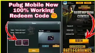 TODAY NEW WORKING REDEEM CODES PUBG MOBILE GET FREE PERMANENT OUTFITS AND GUNSKIN & UC GIVEWAY START