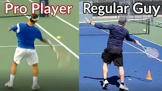 Trying to hit a forehand like the great Roger Federer | Tennis Unlocked