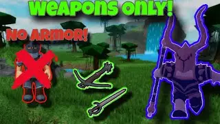 *KILLING TITAN WITH WEAPONS ONLY NO ARMOR*Roblox The Survival Game