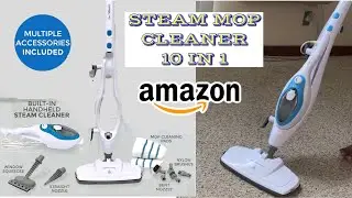 STEAM MOP CLEAN REVIEW 🤩🤩// BEST PurSteam Steam Mop Cleaner 10-in-1 on AMAZON