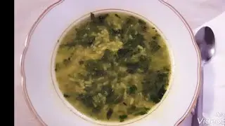 Göyertili düyü şorbasi. Pirinç çorbasi.