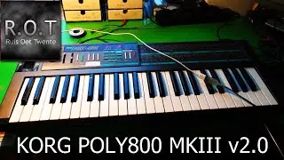 Korg Poly800 "MKIII" - DCO upgrade and new demo