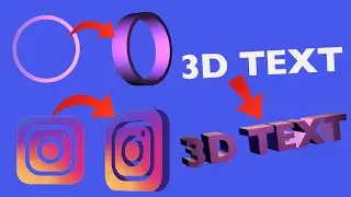 Transform Any Shape, Text, or Logo into Stunning 3D in Seconds! | After Effects Tutorial