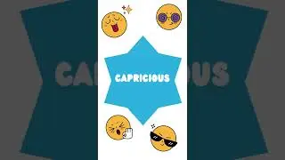Expand Your English Vocabulary with the Word of the Day: Capricious #shorts