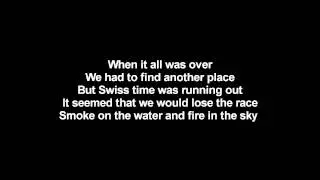 Deep Purple - Smoke On The Water | Lyrics on screen | HD