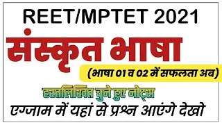 संस्कृत भाषा पेडागॉजी CTET 2020,MPTET, UPTET एग्जाम के लिए बेस्ट प्रश्न । Sanskrit Pedagogy