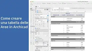Come creare una tabella delle aree in Archicad (con Abachi e Zone)