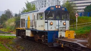 Feve 1500 GE U10B maniobrando trenes de mercancías en Ariz