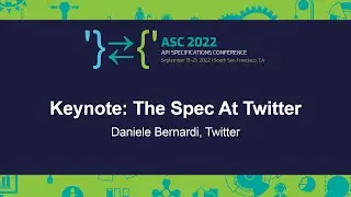 Keynote: The Spec At Twitter - Daniele Bernardi, Twitter