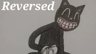 Drawing Cartoon Cat in Reverse | Friday Night Funkin
