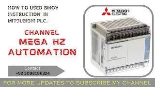 BMOV Instruction in Mitsubishi PLC | Using GX Works2 Software | Ladder Logic Programming Languages