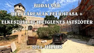 Budai Vár - Déli várfal felújítások + ideiglenes játszótér