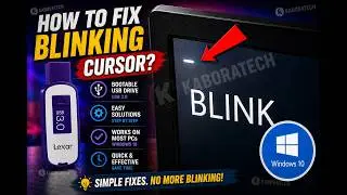 Flash Drive install Windows  10 Blinking cursor at top left corner