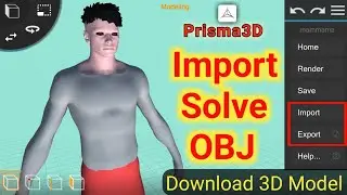 Import OBJ File In Prisma3D Fixed Problem Solved 