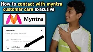 | How to contact with myntra costumer care executive |