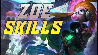 CONHEÇA AS SKILLS DA ZOE - CAMPEÃ REVELADA - LEAGUE OF LEGENDS PT BR