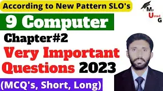 Class 9 Computer chapter 2 important questions | 9th class important questions 2023 