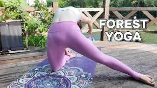 [4K] 10 Minute Morning Yoga Stretch In The Forest Part 2 요가 스트레칭 - Yoga With Trang Miu
