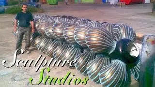 Fibreglass Sea Shells by Sculpture Studios