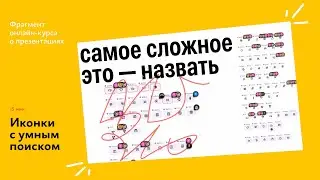 На курсе презентаций: рассказ про новый набор иконок