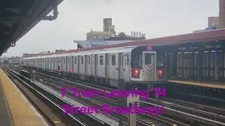 7 Train Leaving 74 Street Broadway!