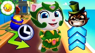 Tom Hero Dash #97  Изумрудная Анджела, прыжки, новый бег на время и Босс! На весь экран