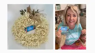 Darling Dollar Tree Luau Skirt Fall Pumpkin Wreath
