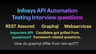 Infosys API Automation Interview questions & Answers - 2024