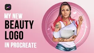 How I made cartoon logo for myself in Procreate - it's easier than you think!