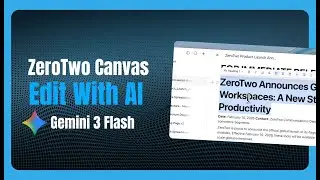 ZeroTwo AI: Editing Documents with AI