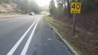 Mt Hermon Road bike lane stripes