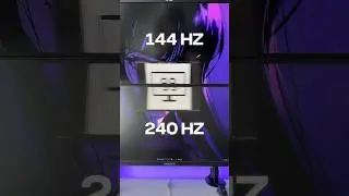The difference between 144 Hz and 240 Hz 🤯