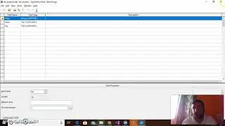 | RONAK PANCHAL Create Table and Insert Record in Apache Open office Database using Design View
