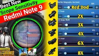 PUBG/BGMI BEST SENSITIVITY SETTINGS FOR REDMI NOTE 9 2023😱 NEW SENSITIVITY FOR REDMI NOTE 9 PRO 2023