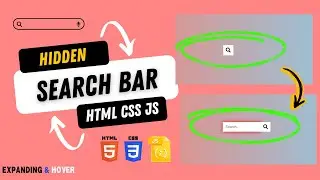 Creating a Hidden Search Bar with HTML, CSS, and JavaScript