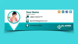 How to create professional email signature in pixellab ।