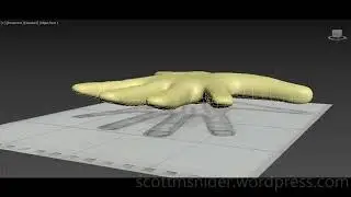 Ponikarovsky: 3DS MAX Practice Polygon Modeling Hand Model Video #9 (05-01-2026)