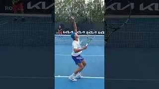Holger Rune serve and forehand in slow-motion 🚀🎾 