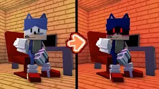 FNF - Sonic Caught Minecraft Animation (Sonic exe Swap)