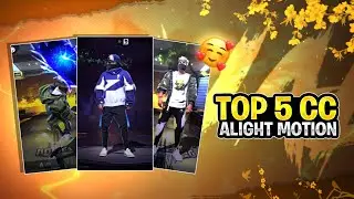 TOP 5 HD QUALITY CC ALIGHTMOTION FF XML || ALIGHT MOTION CC PACK || 4K QUALITY CC XML - PACK || 