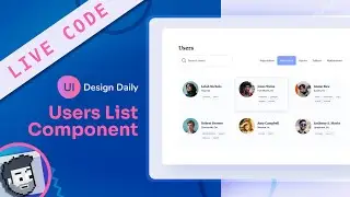 Live Code: Users List Component (Beginner HTML, CSS, JavaScript)