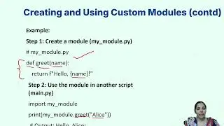 Custom Modules in python
