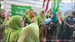 acara peletakan batu pertama bpk bupati cianjur, untuk pembangunan gedung, graha muslimat nu